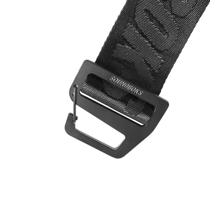 Closeup of the clip on the SOUNDBOKS carrier strap