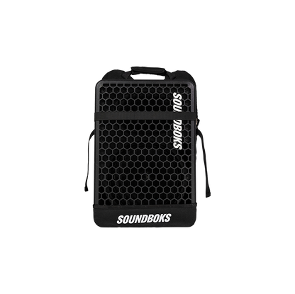 SOUNDBOKS THE BACKPACK from the back with a SOUNDBOKS Go